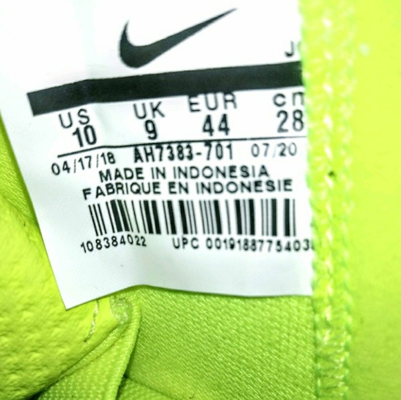 Nike Mercurial VaperX XII Volt/Bl Soccer Shoe Sz10 - Picture 3 of 6